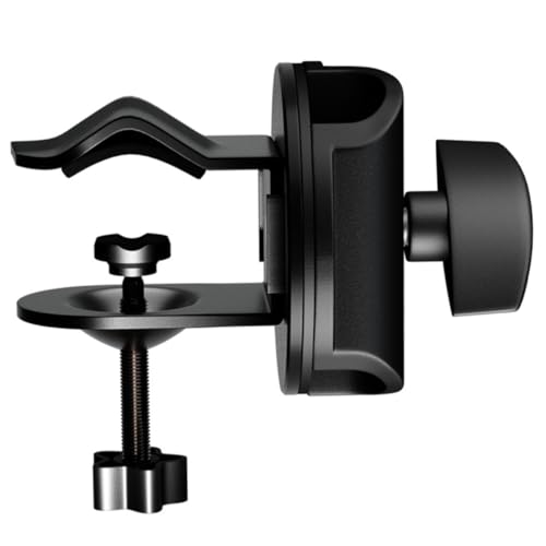 KESYOO Mic Clip Microphone Desk Arm Mount Clamp Boom Arm Compact Microphone Stand Holder for Podcasting Live Performances and Recording Studios