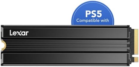 Lexar NM790 2TB SSD with Heatsink, M.2 2280 PCIe Gen4x4 NVMe 1.4 Internal SSD, Up to 7400MB/s Read, Up to 6500MB/s Write, Internal Solid State Drive for PS5, PC, Laptop, Gamers (LNM790X002T-RN9NG)