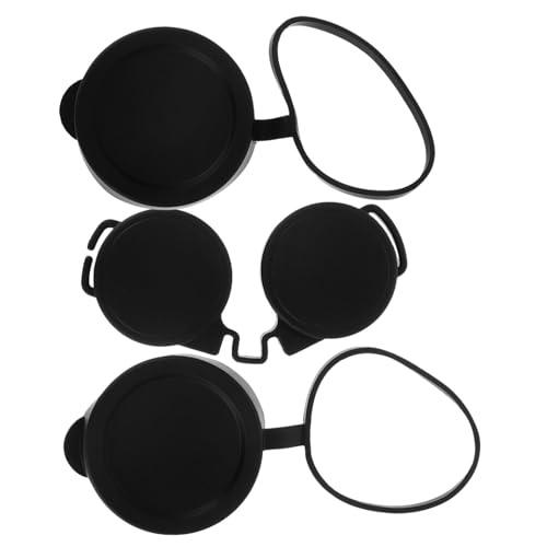 GALPADA Juego de 3 Tapas Protectoras de Goma Impermeables para Lentes de Binoculares 50Mm Compatibles Universalmente para Protección Actividades al Aire Libre como Observación de Aves y