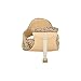 GUESS Women's Snapps3 Heeled Sandal, Beige/Brown 210, 6