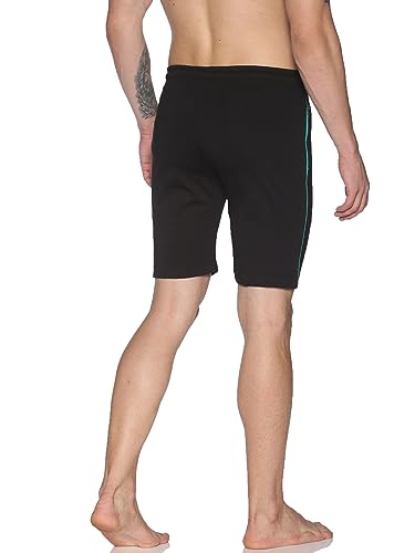 Image of Dollar Cotton Rich Fabric Solid Men's Shorts | Contrast Piping | One Side Zipper Pocket with Embossed Branding | Self Waistband with Drawcord | Wide Array of Attractive Colours