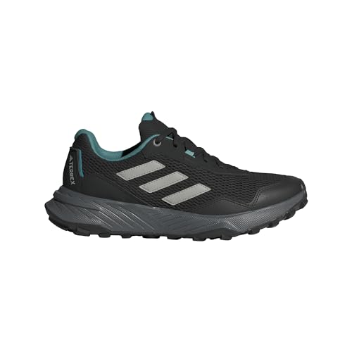 adidas Women's Tracefinder Trail Running Sneaker, Black/Grey/Grey, 7