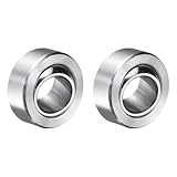 QUARKZMAN 2 Stück COM 7T Sphärisches Gleitlager 0.4375" x 0.906" x 0.437" Lagerstahl Vorgeschmiertes Radiales Sphärisches Gleitlager Leises Schwinglager