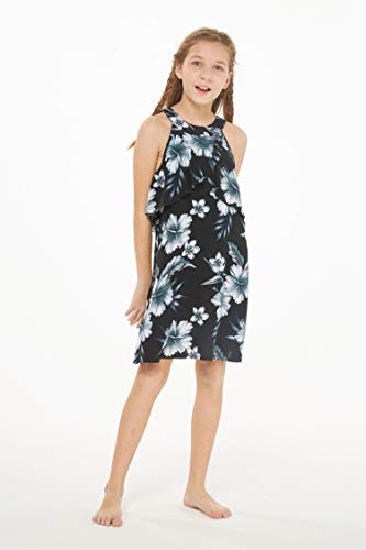 Image of Hawaii Hangover Family Matching Hawaiian Clothes, Midnight Bloom | Family matching Hawaiian outfits, Midnight Bloom, lightweight rayon, machine washable, tropical floral print, luaus, cruises
