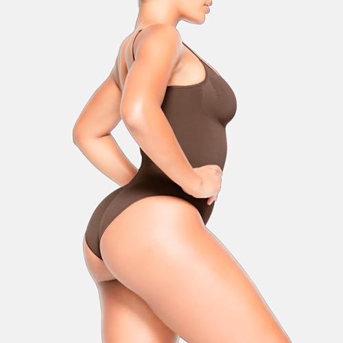 Image of Shapewear Bodysuit for Women Tummy Control - Body Sculpting Shaper Tank Top Brief and Midthigh - Seamless Snatched Waist Slimming, Butt Lifting