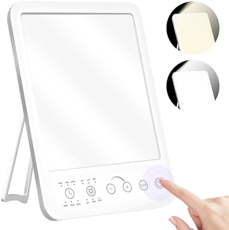 Lámpara de Luz Diurna 10000 Lux LED Terapia de Luz sin UV con Reg...