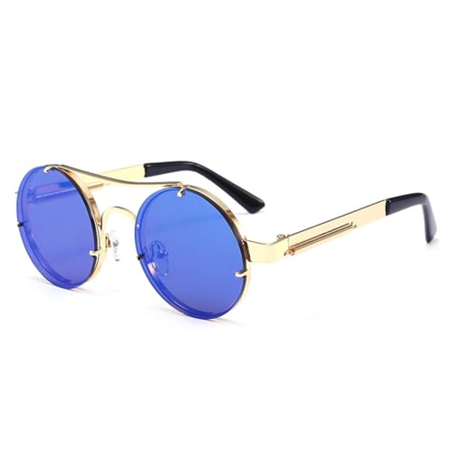 Lunettes de soleil steampunk vintage avec finition métallique soignée