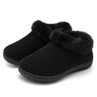 JOINFREE Toddler Slippers Boys Girls Slip-On Fuzzy Booties Warm Winter Shoes for Indoor Outdoor Non-Slip Soft House Shoes for Toddlers Little Kids