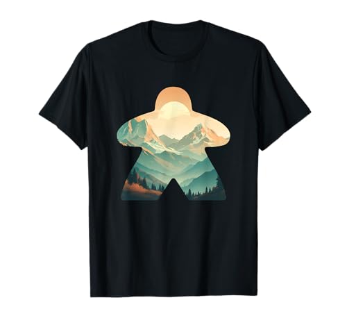 Meeple Nature Forest Adventure Tabletop Mountain Meeple T-Shirt