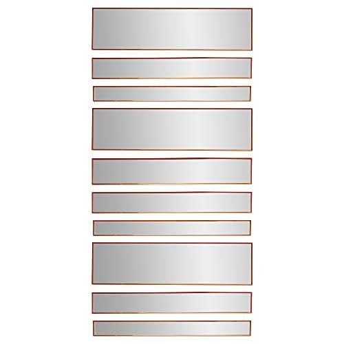 Head West Bronze Metal Framed 10 Piece Accent Mirror Variety Set - 30