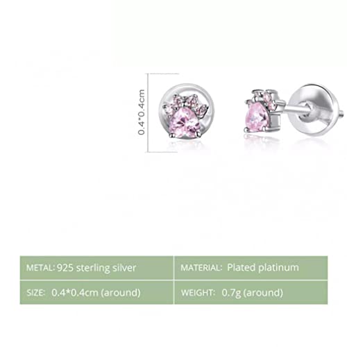 Boucles d'oreilles clous roses 925 pour illuminer vos tenues de bureau - 2