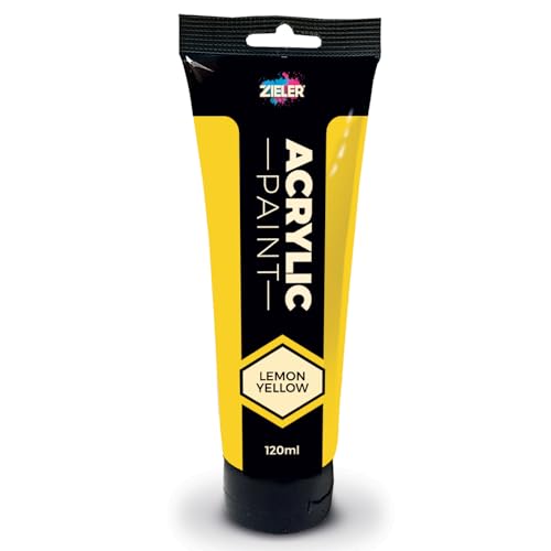Zieler Peinture acrylique 120 ml (jaune citron)
