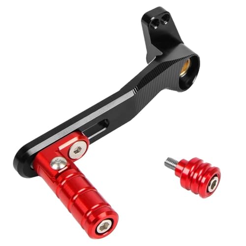 Schalthebel für Motorräder Passend für Ducati Multistrada V4 V4S 2020–2022. Motorrad-Schalthebel verstellbar(Red)