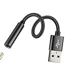 【Compatibilité universelle 】Cet adaptateur USB vers jack 3.5mm prend en charge tous les casques et câbles audio avec prise 3.5mm, offrant une solution parfaite pour connecter vos appareils à votre PC ou voiture.