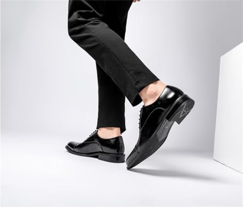 Men's Classic Leather Formal Business Lace Up Retro Casual Dress Shoes for Men Comfortable Office Male Dress Lether Shoes4