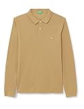 Camiseta Polo M/L United Colors of Benetton Camiseta Polo M/L 3089J3204 Manga Larga, Caqui 25R, XXL para Hombre