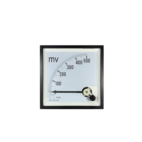 Voltmètre pointeur 75mv Sq96 lecture analogique précise pour contrôle de courant continu