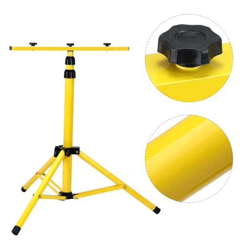 image for QWORK Adjustable Archery Target Stand – Heavy Iron Tripod for Backya
