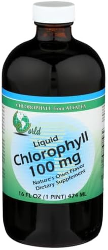 Generic W.orld Organic Chlorophyll 100 mg 16 oz Pack of 6