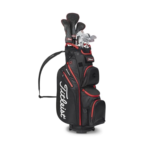 Titleist Cart 14 StaDry Sac de Golf Noir/Noir/Rouge
