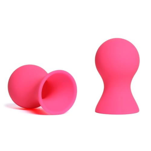 Kutocesy Pinzas pezones eróticos de silicona para mujeres con pezones planos o invertidos juguete sexual hombre suave BDSM estimulador de senos (Pink)