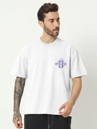 Image of ComicSense.xyz Unisex Anime Oversized Heavy Gauge T Shirts for Men and Women, 240 GSM The Bond Printed Anime T Shirt