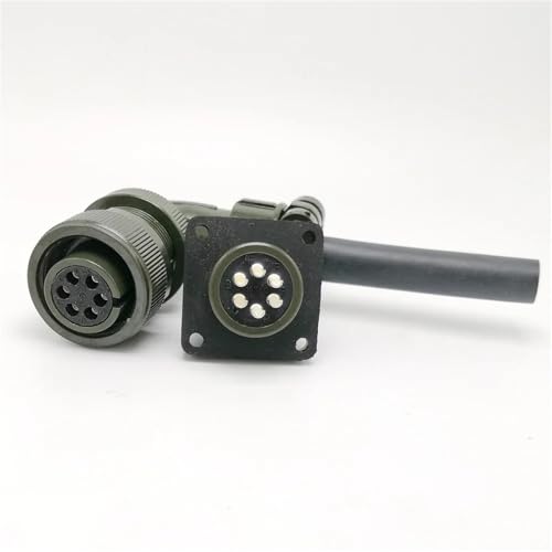 Conector de servomotor MS5015 de 6 pines tipo aviación MS3106A 14S-6S 4