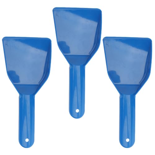 Beavorty Raspador de Hielo de Plástico 3 Piezas para Coche y Congelador, Pala Utilitaria de 12,7x28 Cm Resistente para Emergencias, Quitanieves Versátil para Cocina y Limpieza Doméstica