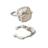 Dieses modische Statement klingelt Handwerkslegierungen und unregelmäßige Perlen Hand für Komfort und Haltbarkeit sowie Handwerk aus Legierungsmaterialien, die für Zeit geeignet sind