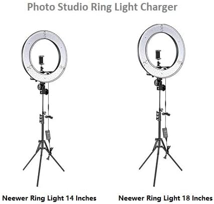15V Power Adapter Replacement Cord for Neewer Photo Studio Ring Light 14 Inches and 18 inches Ring Light NW-150480D2 DC15V 4.8A 5A 72W 75W 15.0V 15VDC 4800mA 72.0W Power Supply Battery Charger Cord