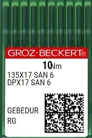 Needle It Up with 10 Groz-Beckert 135x17 SAN 6 GEBEDUR Sewing Machine Needles (110/18)