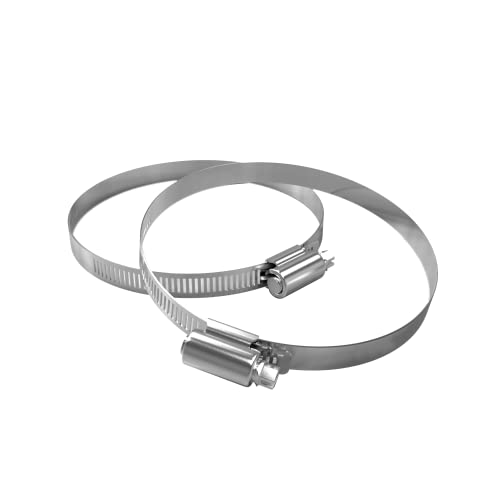 Terrabloom Flexible 4 Inch Ducting - Black 25 Feet Flex Aluminum Duct With 2 Clamps – 4 Layer Hvac Ventilation Air Hose - Great For Grow Tents, Dryer Rooms, House Vent Register Lines #TOP6