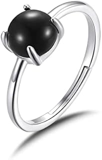 Philip Jones Black Onyx Adjustable Ring