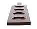 G Francis Beer Flight Board Only - Empty 4 Slot Sample Flight Drinking Sets for Beer, Wine, Whiskey, Coffee, Margaritas, Mimosas, Cocktails - Wooden Paddle Board Holder Beverage Tasting Kit for Home