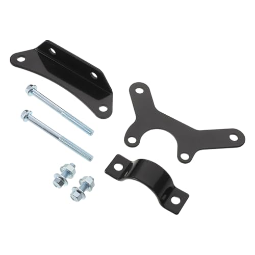 VALICLUD Kit de Soporte de Montaje para Enfriador de Aceite de Metal Negro, Compatible con Motocicletas Todoterreno 125cc y 140cc, Incluye Tornillos y Junta para Instalación Segura