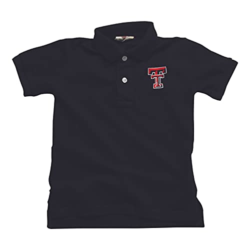 Wes & Willy Texas Tech Red Raiders Youth Black Polo Shirt