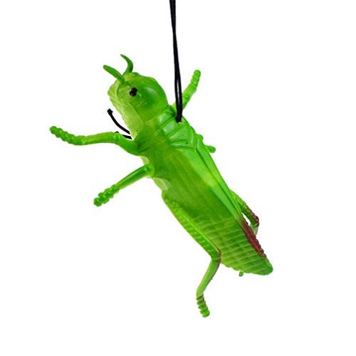 Toyvian 10Pcs Plastic Grasshoppers Insect Figures Toys Fake Bugs Green For Insect Themed Party Children #TOP4
