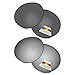 Bwake Replacement Lenses for Oakley Top Knot Sunglasses OO9434 - Black + Silver POLARIZED