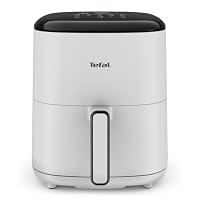 Tefal Easy Fry Pop Heißluftfritteuse, Füllmenge von 5 L/1 kg, 10 automatische Programme, stylischer Look, spülmaschinengeeigneter antihaft- Frittierkorb, inkl. Backpapierblätter, Hellgrau, EY245GE0 – Ansicht 7