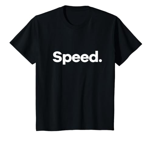that Says Speed T-Shirt, Youth, Black, Small
