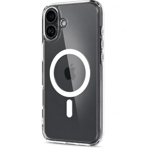 Image of MAGA Back Case Cover for Apple iPhone 17, Crystal Clear Magnetic Case Compatible with MagSafe, Hybrid Hard PC Back & Soft TPU Bumper, Shockproof Protective Cover - Clear