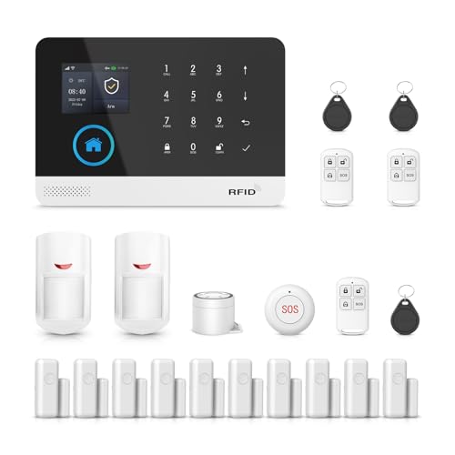 XNY Kit Allarme Casa Senza Fili 4G, Antifurto Allarme Casa
