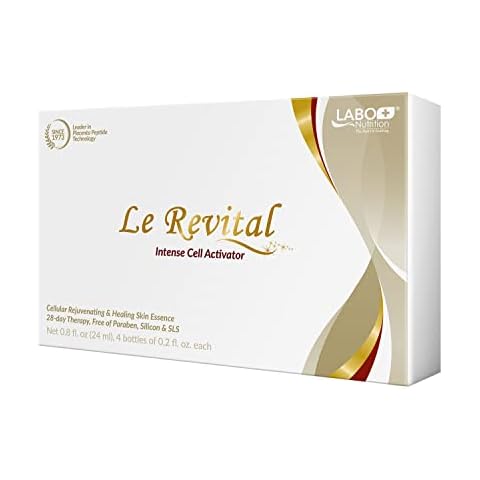 LABO Nutrition Le Revital 98% Concentrated Nano Placenta Extract, Umbilical & Sodium Hyaluronate, Anti-aging Serum from Japan, Skin Rejuvenate Essence, Reduce Wrinkles + Hydration, Non-greasy Cover
