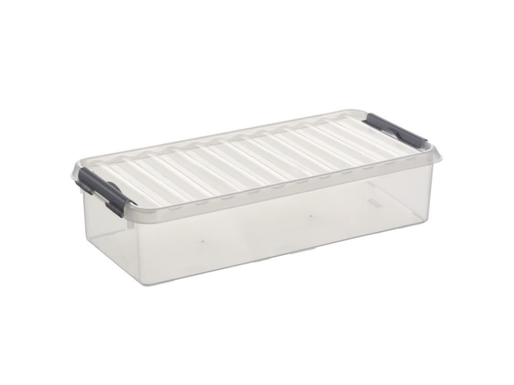 SUNWARE Q-Line BedBoîte - 60 Litre - 80 X 50 X 18cm - Transparent/rouge