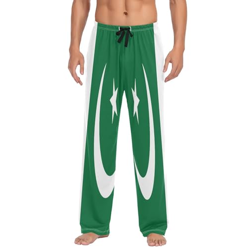 GuoChe Men'S Pajama Bottoms Men Pj Pants with pockets for Winter Holiday Small