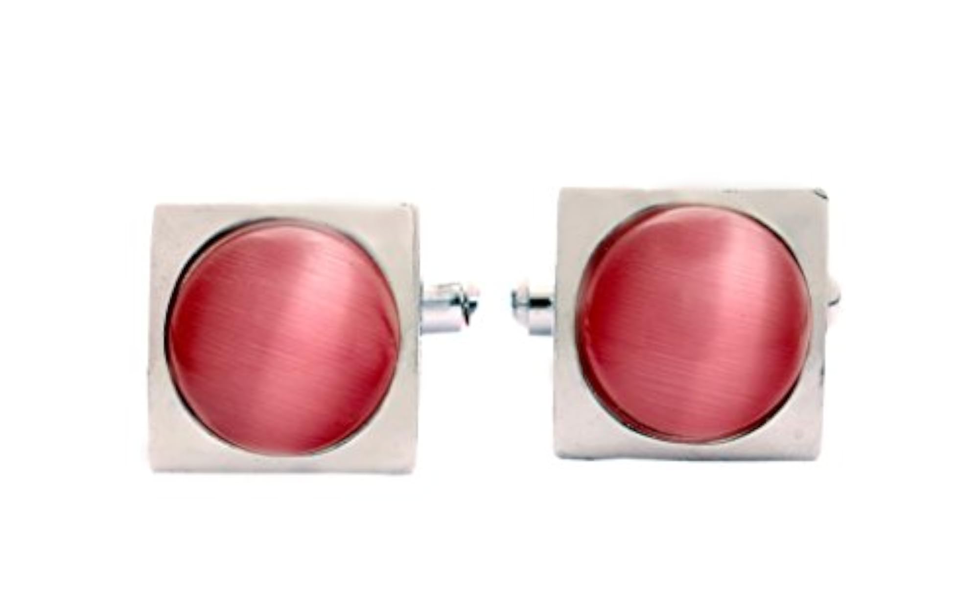 Men's Silver Cufflinks with Cats Eye Stone