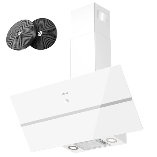 Campana Extractora Inclinada 90 cm 594m³/h Suction 4 Niveles de Potencia Recirculación Filtro de...