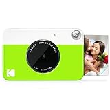KODAK Printomatic Full-Color Instant Print Digital Camera, Zink 2x3' (5.1x7.5 cm) Sticky-Back Photo Paper, 5MP, Portable, Creative Fun Gift for Birthday, Christmas, Holiday, Green