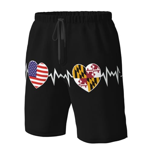 Short de plage drapeau d'amour idéal pour vos vacances au soleil et journées piscine