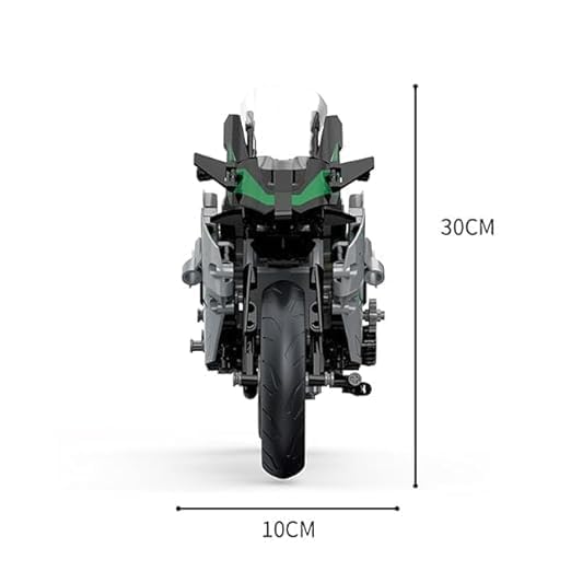 Image of CIRBOX Technic Racing Motorbike Building Blocks Set - 589 Pcs DIY Motocross Bike Model Kit | STEM Construction Toy for Kids & Adults (Age 6+ Years)